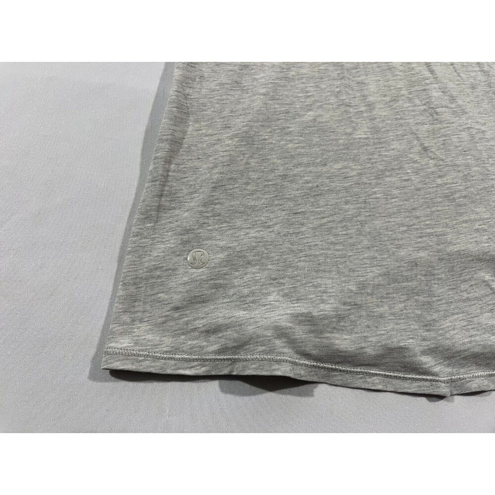 Lululemon Gray Womens Superb Tank Square Print Top Yoga Athleisure Casual Sz 4 - Picture 6 of 6